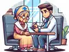 Grandma seeing a doctor